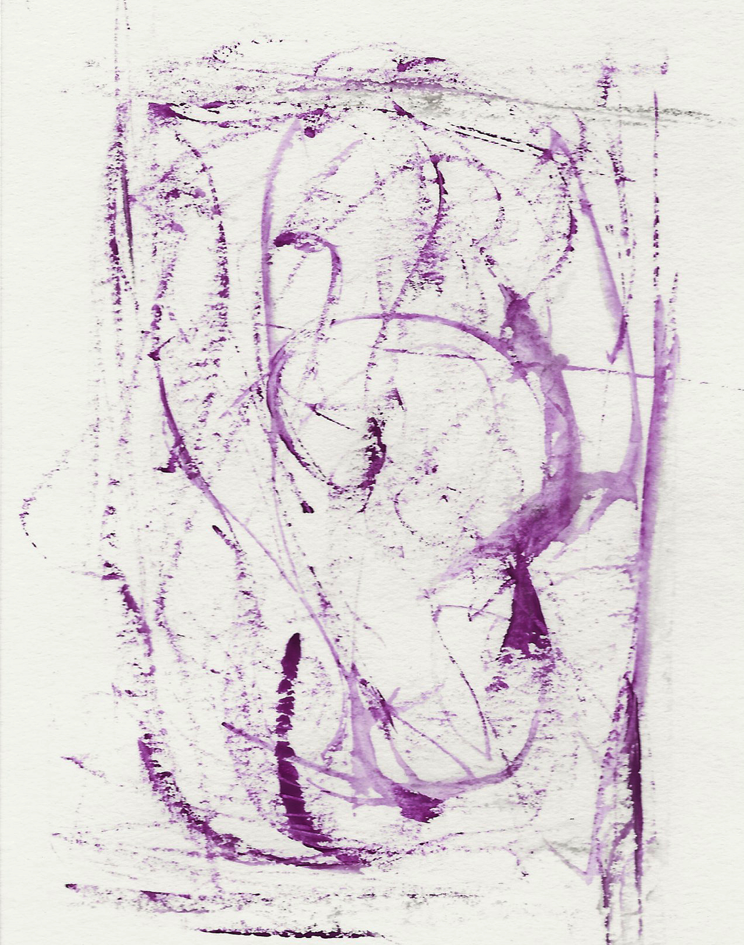 Zeichnung, Acryl auf Papier, 17,5 x 12,5  cm, 2022, Nr. guz22_0087